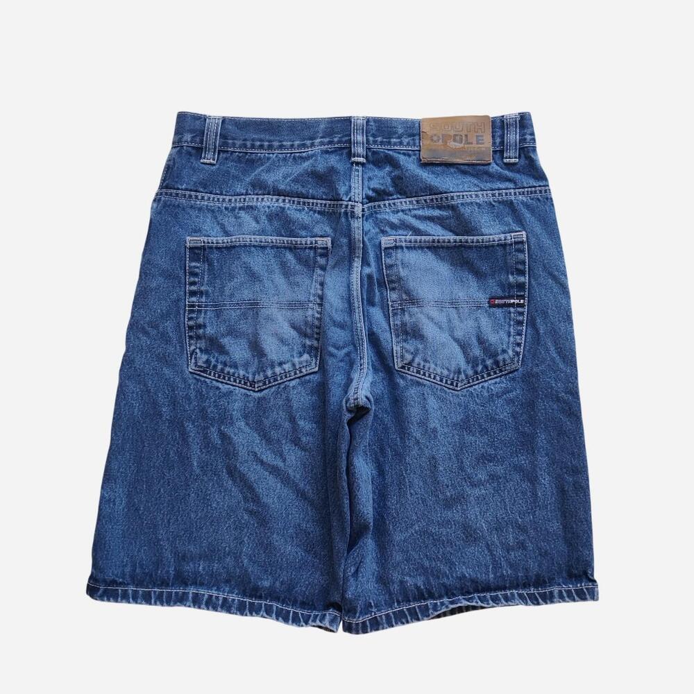 Y2K Southpole blue/grey denim baggy shorts